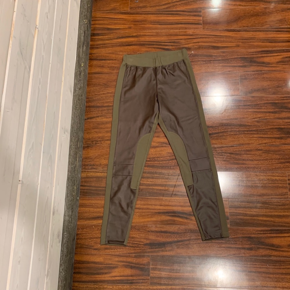 Revamped by Sirens | Olive Leggings w Faux Leather